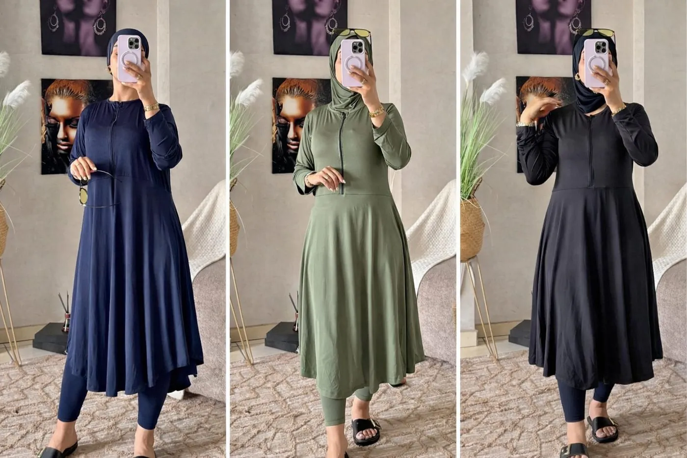 Burkini Tunique Unie