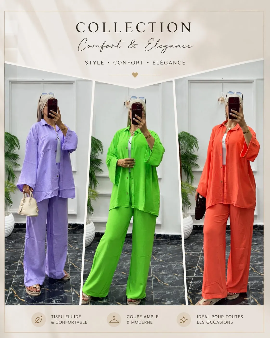 Ensemble Chemise & Pantalon Fluide