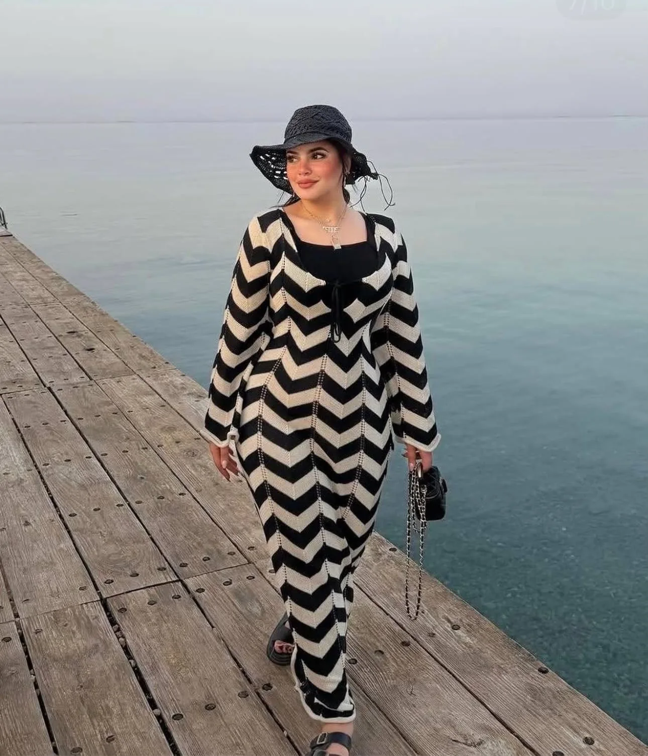 Robe de Plage Chevron