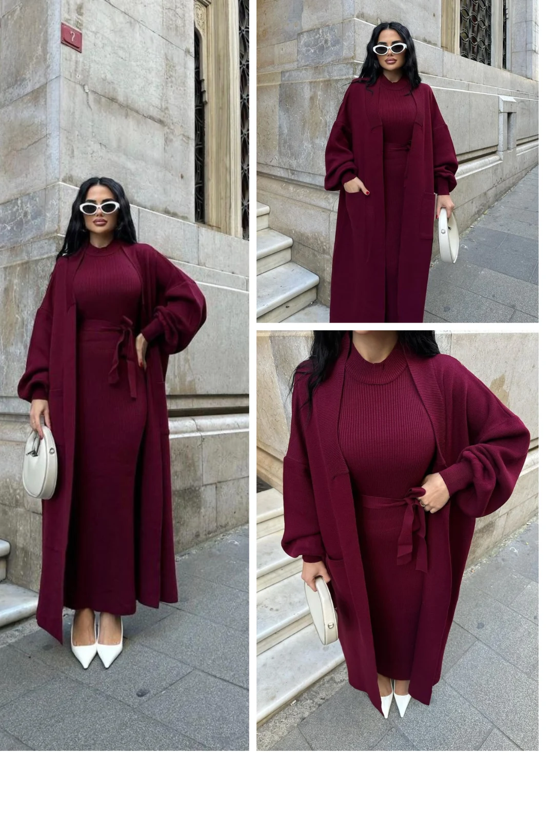 ensemble bordeaux — trois vues